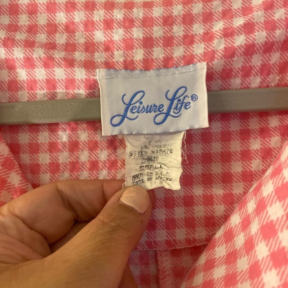 Vintage Loungewear Housecoat, Size Small - Picture 5 of 5